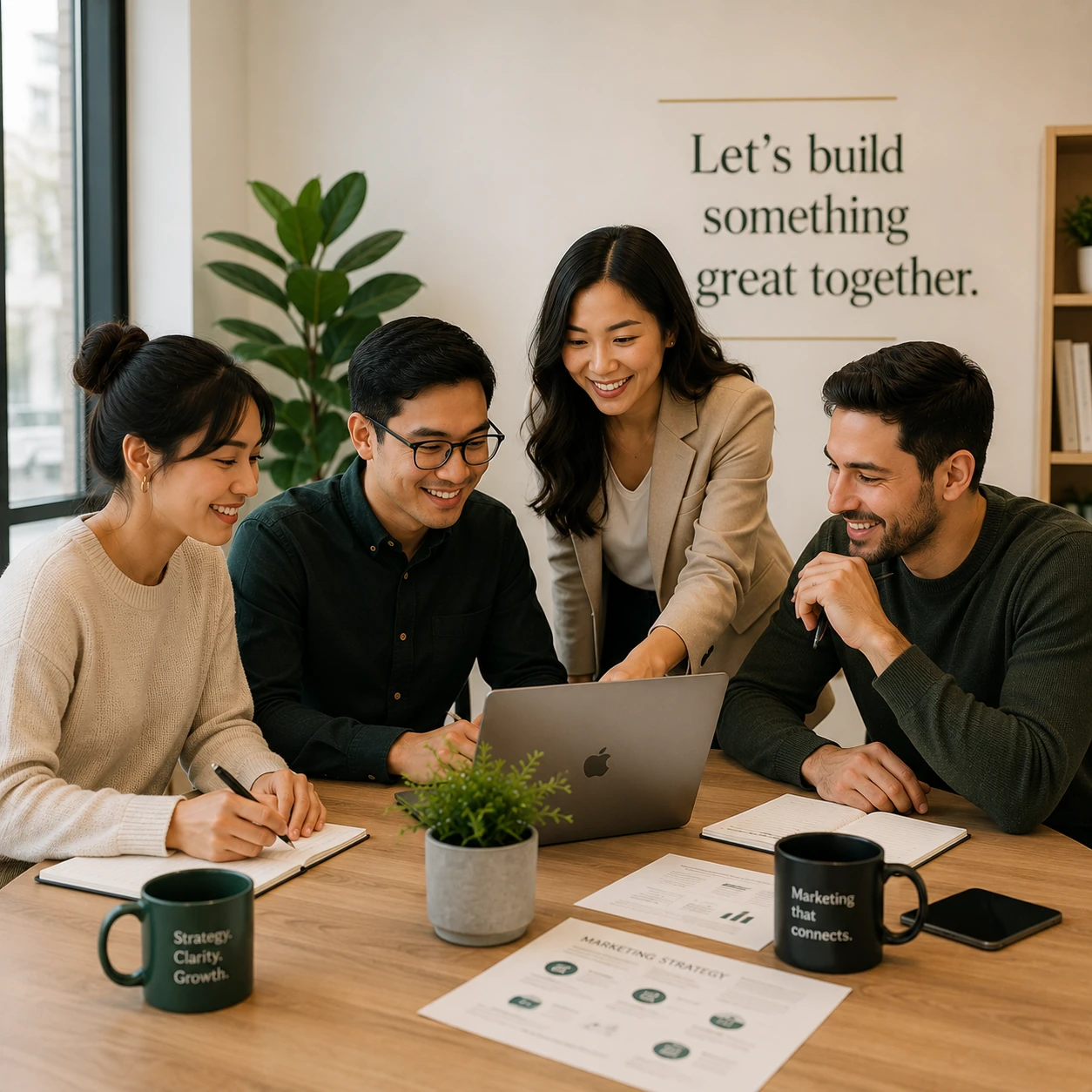 Michelle Tran in a client collaboration meeting